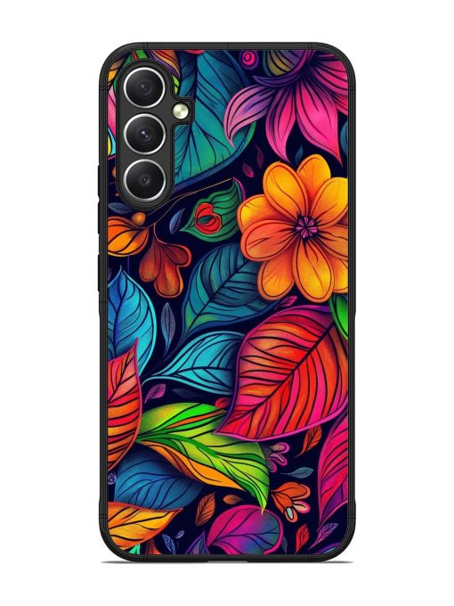 Rainbow Of Blooms Glossy Soft Edge Case for Samsung Galaxy A34 (5G)