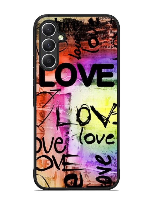 Love Graffiti Glossy Soft Edge Case for Samsung Galaxy A34 (5G)