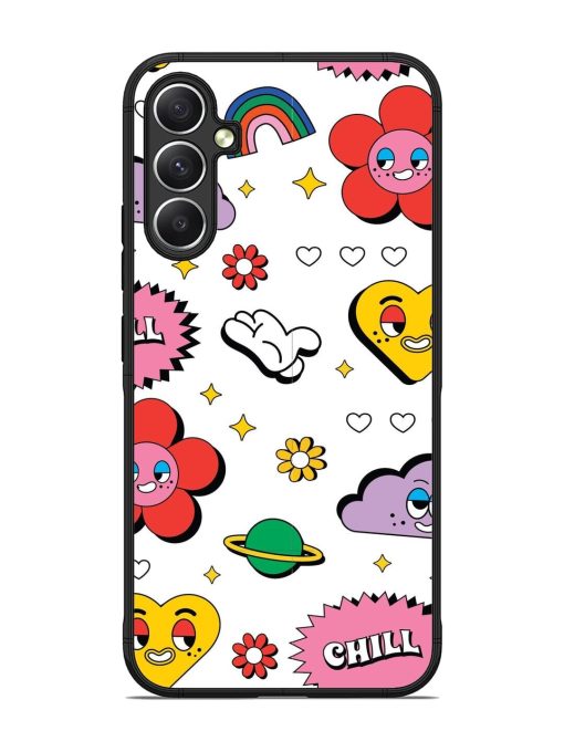 Whimsical Wonderland Glossy Soft Edge Case for Samsung Galaxy A34 (5G)