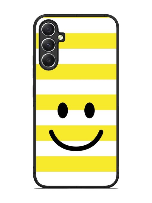 Smiling Stripes Glossy Soft Edge Case for Samsung Galaxy A34 (5G)