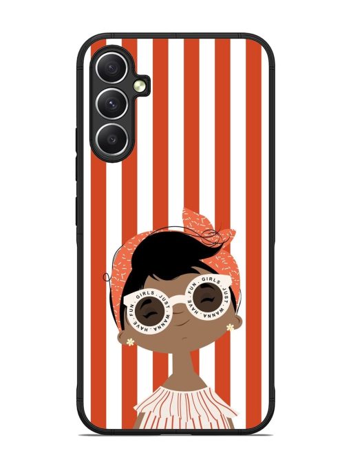 Girls Just Wanna Have Fun Glossy Soft Edge Case for Samsung Galaxy A34 (5G)