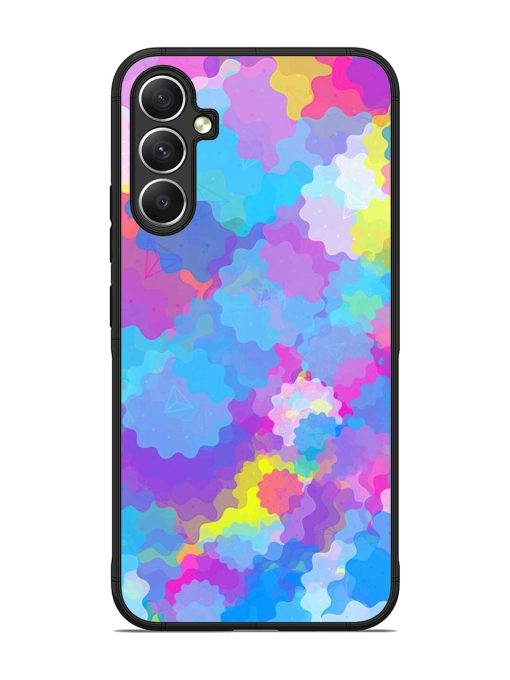 Psychedelic Cloud Burst Glossy Soft Edge Case for Samsung Galaxy A34 (5G)