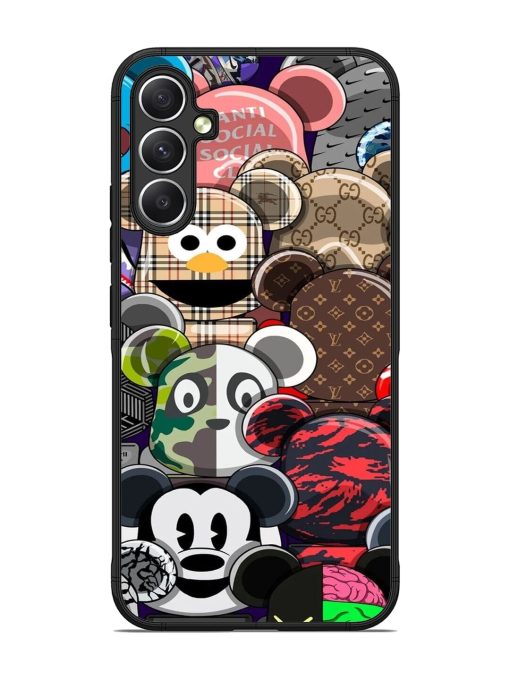 Streetwear Bearbrick Extravaganza Glossy Soft Edge Case for Samsung Galaxy A34 (5G)