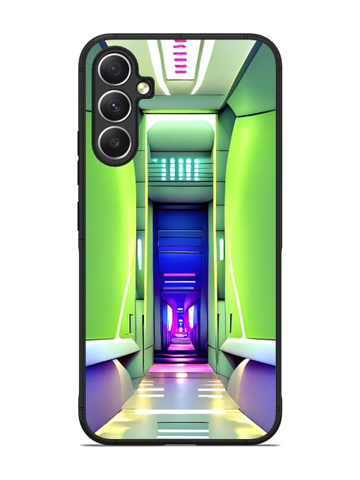 Neon Corridor Glossy Soft Edge Case for Samsung Galaxy A34 (5G)