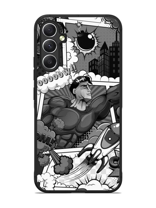 Comic Book Chaos Glossy Soft Edge Case for Samsung Galaxy A34 (5G)