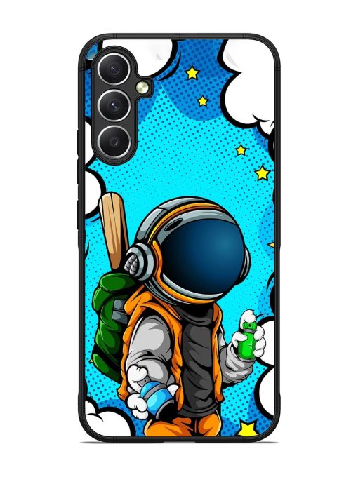 Space Graffiti Artist Glossy Soft Edge Case for Samsung Galaxy A34 (5G)