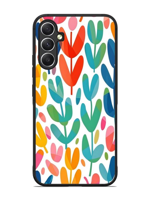 Rainbow Of Blooms Glossy Soft Edge Case for Samsung Galaxy A34 (5G)