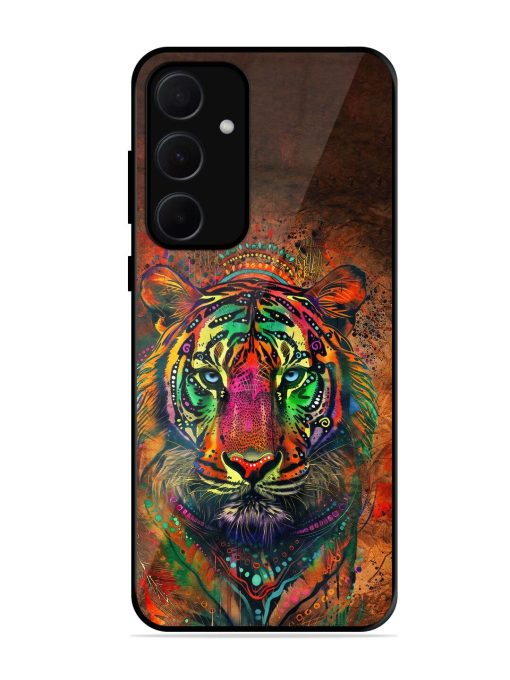 Cosmic Tiger Glossy Soft Edge Case for Samsung Galaxy A35 (5G) Chachhi