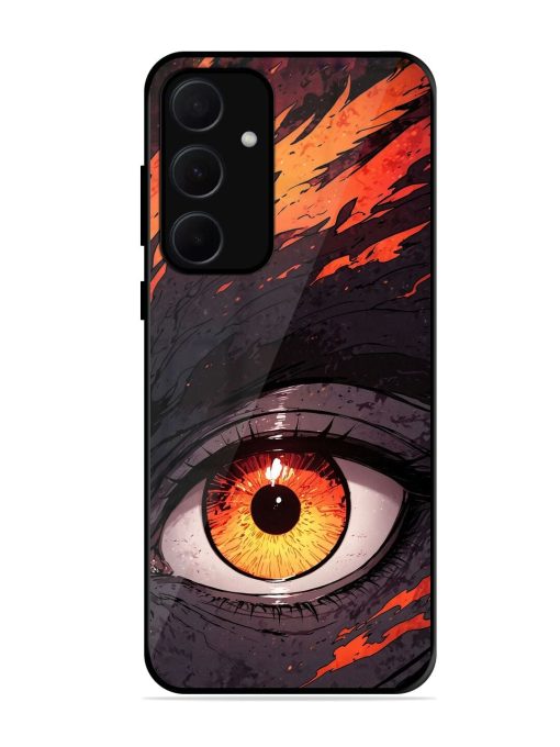 Inferno Gaze Glossy Soft Edge Case for Samsung Galaxy A35 (5G) Chachhi