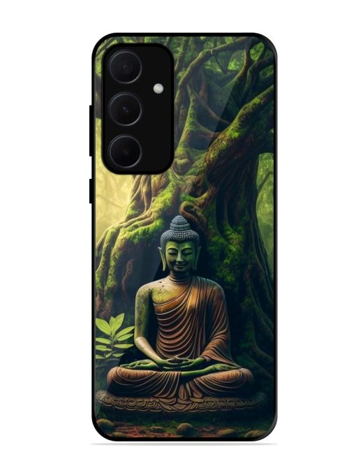 Green Buddha Art Glossy Soft Edge Case for Samsung Galaxy A35 (5G) Chachhi