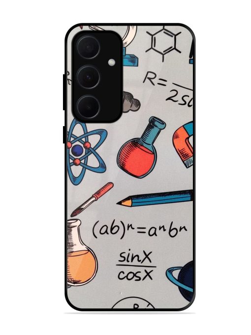 Science Doodle Glossy Soft Edge Case for Samsung Galaxy A35 (5G) Chachhi