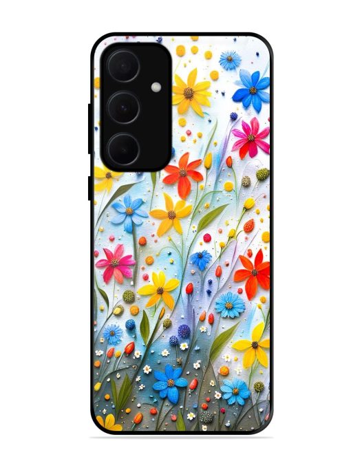 Vibrant Floral Glossy Soft Edge Case for Samsung Galaxy A35 (5G) Chachhi