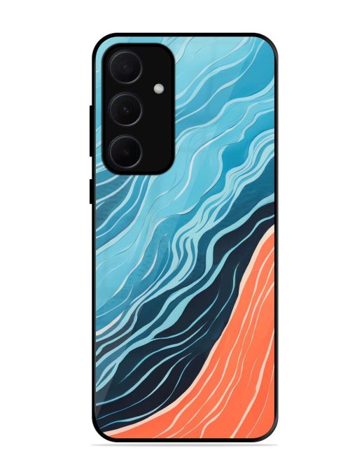 Oceanic Divide Glossy Soft Edge Case for Samsung Galaxy A35 (5G)