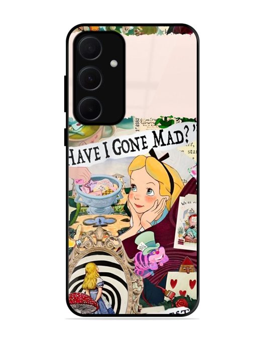 Mad Hatter'S Collage Glossy Soft Edge Case for Samsung Galaxy A35 (5G) Chachhi