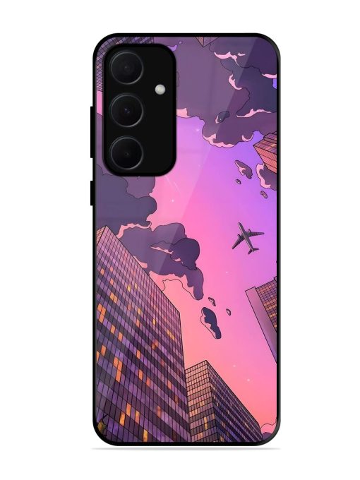 Urban Twilight Glossy Soft Edge Case for Samsung Galaxy A35 (5G) Chachhi