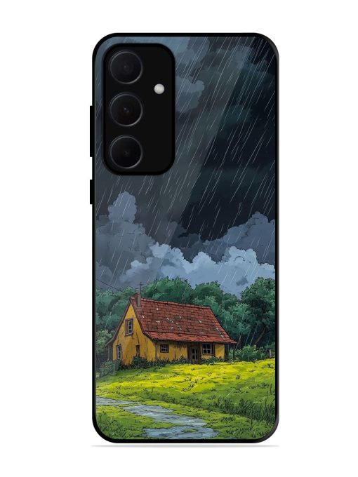 Rainy Day Retreat Glossy Soft Edge Case for Samsung Galaxy A35 (5G) Chachhi