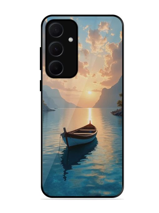 Serene Sunset Glossy Soft Edge Case for Samsung Galaxy A35 (5G) Chachhi