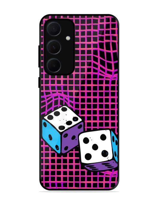 Glitched Dice Glossy Soft Edge Case for Samsung Galaxy A35 (5G) Chachhi