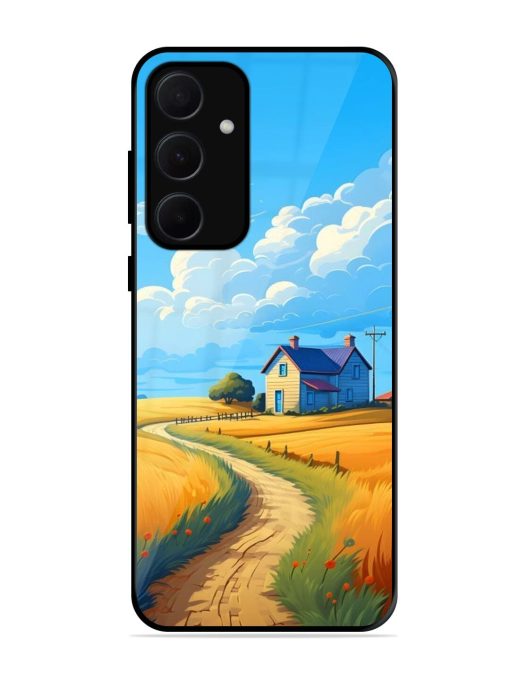 Countryside Cottage Glossy Soft Edge Case for Samsung Galaxy A35 (5G) Chachhi