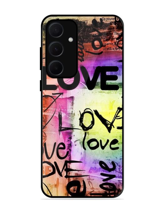 Love Graffiti Glossy Soft Edge Case for Samsung Galaxy A35 (5G)