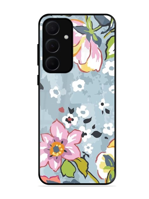 Floral Fantasy Glossy Soft Edge Case for Samsung Galaxy A35 (5G) Chachhi