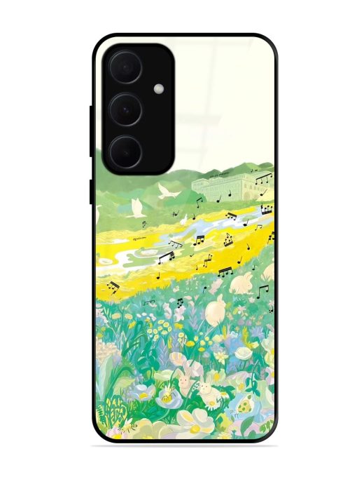 Melody In Bloom Glossy Soft Edge Case for Samsung Galaxy A35 (5G) Chachhi