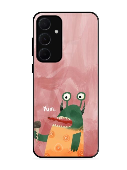 Hungry Monster Glossy Soft Edge Case for Samsung Galaxy A35 (5G) Chachhi