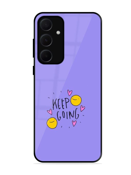 Smiling Through It All Glossy Soft Edge Case for Samsung Galaxy A35 (5G) Chachhi