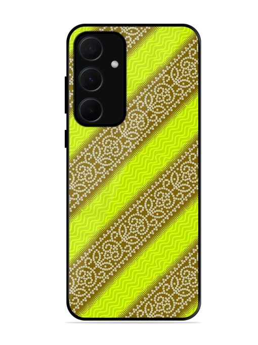 Golden Bandana Bliss Glossy Soft Edge Case for Samsung Galaxy A35 (5G) Chachhi