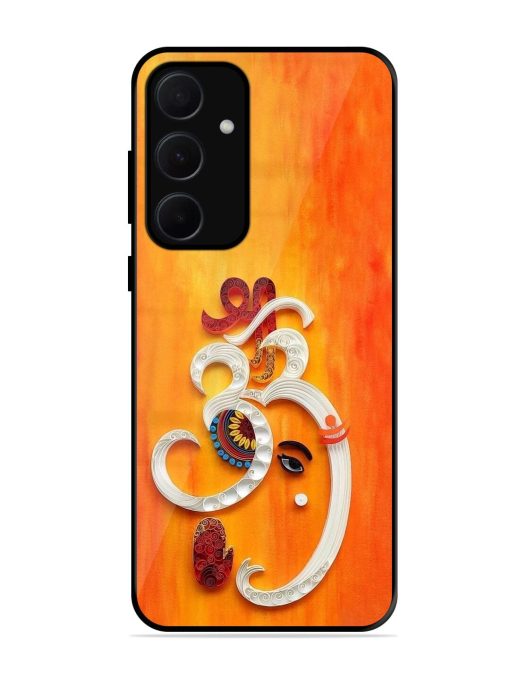 Ganesha In Quilling Art Glossy Soft Edge Case for Samsung Galaxy A35 (5G) Chachhi