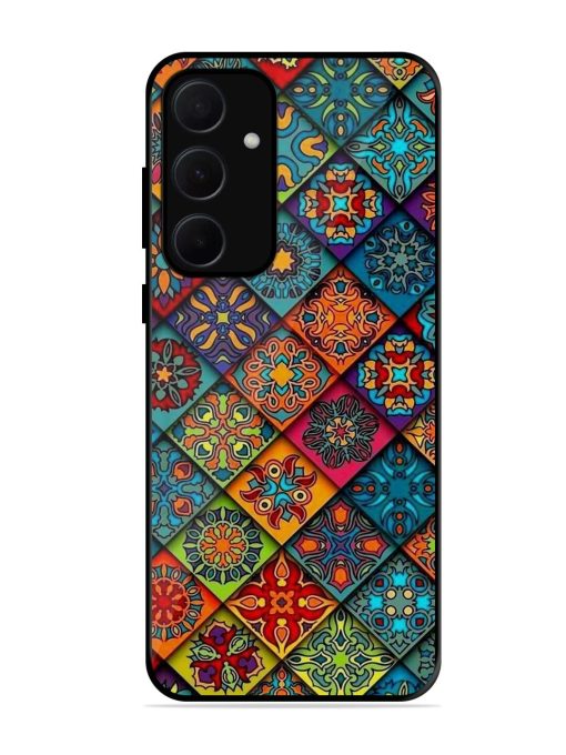 Patchwork Mandala Mosaic Glossy Soft Edge Case for Samsung Galaxy A35 (5G) Chachhi