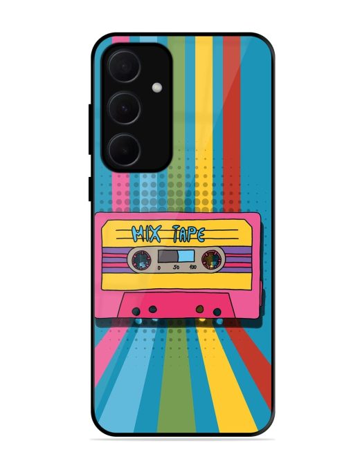 Retro Cassette Tapes Glossy Soft Edge Case for Samsung Galaxy A35 (5G) Chachhi