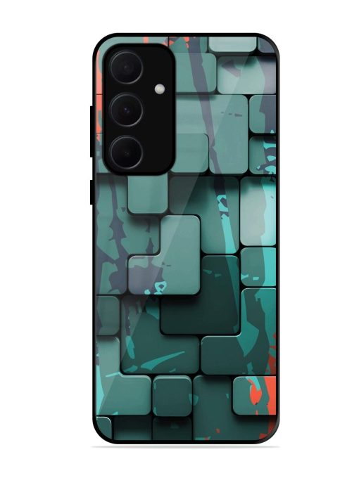 Abstract Geometric Mosaic Glossy Soft Edge Case for Samsung Galaxy A35 (5G) Chachhi