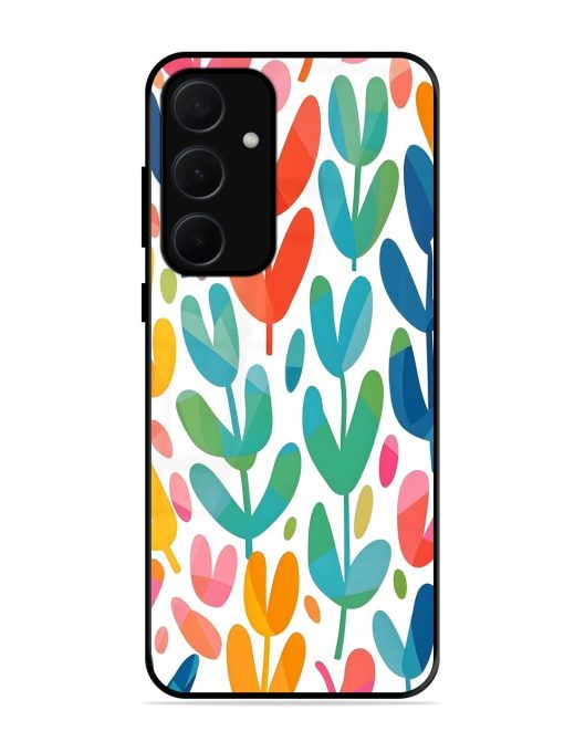 Rainbow Of Blooms Glossy Soft Edge Case for Samsung Galaxy A35 (5G) Chachhi