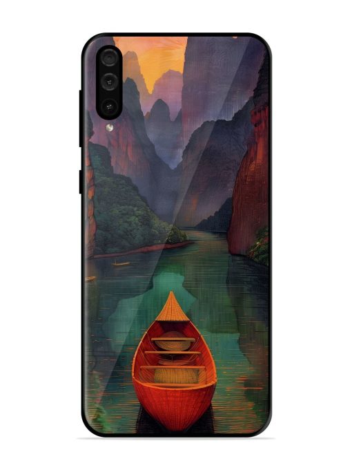 Serene Passage Glossy Soft Edge Case for Samsung Galaxy A50 Chachhi