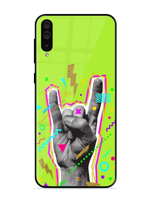 Neon Rock Glossy Soft Edge Case for Samsung Galaxy A50 Chachhi