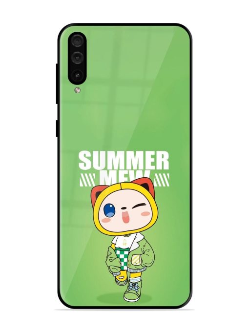 Purrfect Summer Glossy Soft Edge Case for Samsung Galaxy A50 Chachhi