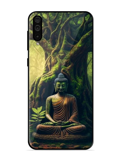 Green Buddha Art Glossy Soft Edge Case for Samsung Galaxy A50 Chachhi