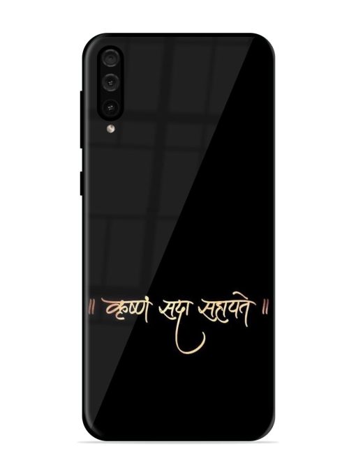 Krishna Sada Sahayate Glossy Soft Edge Case for Samsung Galaxy A50 Chachhi