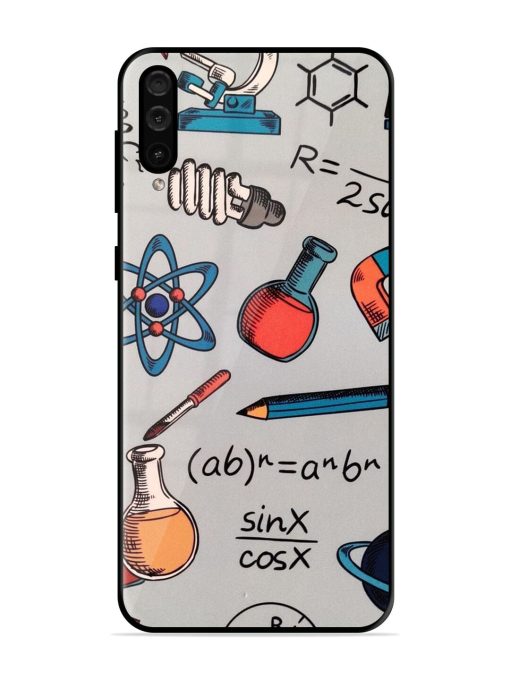 Science Doodle Glossy Soft Edge Case for Samsung Galaxy A50 Chachhi