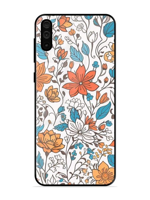 Floral Symphony Glossy Soft Edge Case for Samsung Galaxy A50 Chachhi