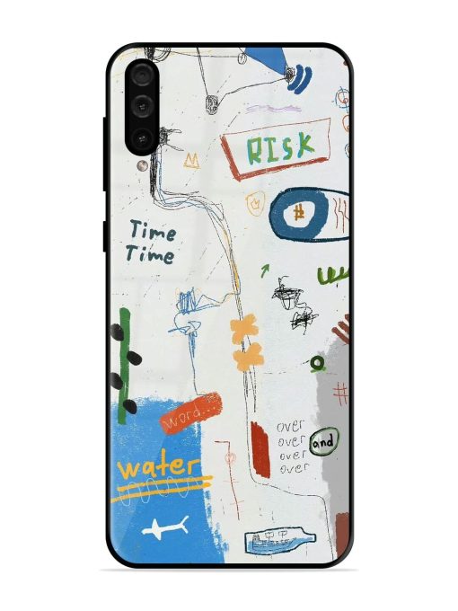 Mind Map Madness Glossy Soft Edge Case for Samsung Galaxy A50 Chachhi