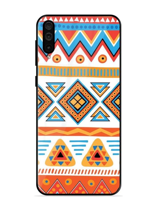 Vibrant Tribal Pattern Glossy Soft Edge Case for Samsung Galaxy A50 Chachhi