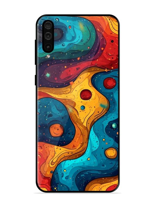 Cosmic Swirl Glossy Soft Edge Case for Samsung Galaxy A50 Chachhi