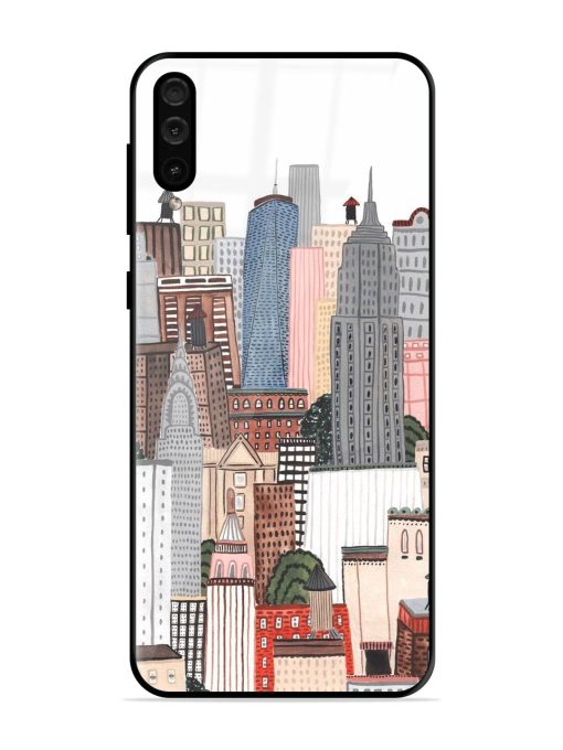 Cityscape Dreams Glossy Soft Edge Case for Samsung Galaxy A50 Chachhi