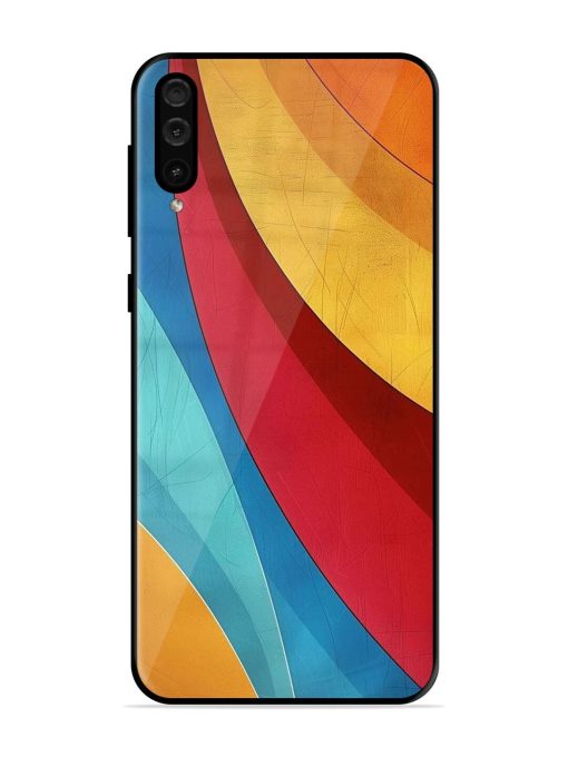 Curving Canvas Glossy Soft Edge Case for Samsung Galaxy A50 Chachhi