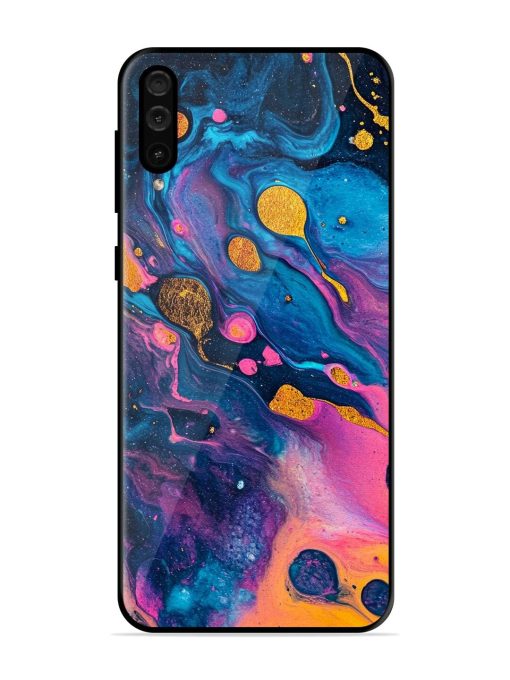 Cosmic Swirl Glossy Soft Edge Case for Samsung Galaxy A50 Chachhi