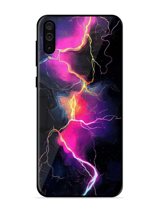 Electric Dreams Glossy Soft Edge Case for Samsung Galaxy A50 Chachhi