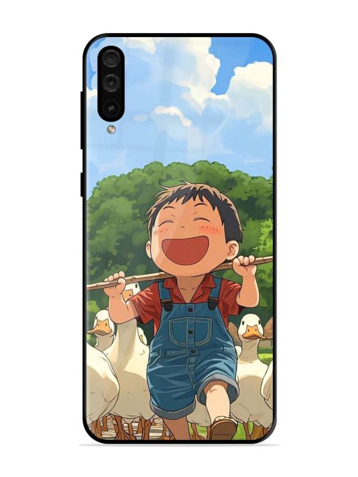 Duck Parade Glossy Soft Edge Case for Samsung Galaxy A50 Chachhi