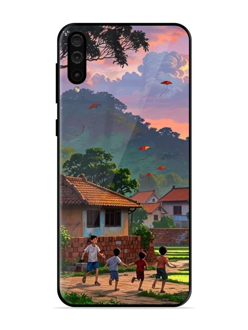 Sunset Play Glossy Soft Edge Case for Samsung Galaxy A50 Chachhi